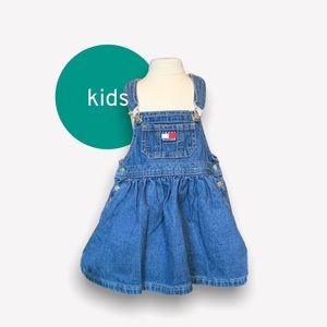 ✨HOST PICK✨Childrens Tommy Hilfiger coverall dress | girls denim jean dress